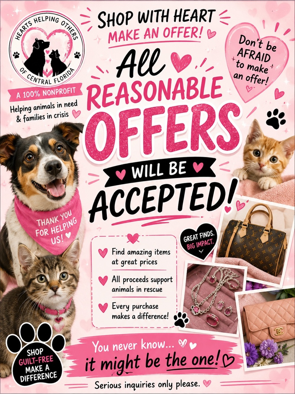 🩷 Make an Offer! We Don’t Bite! 🐾